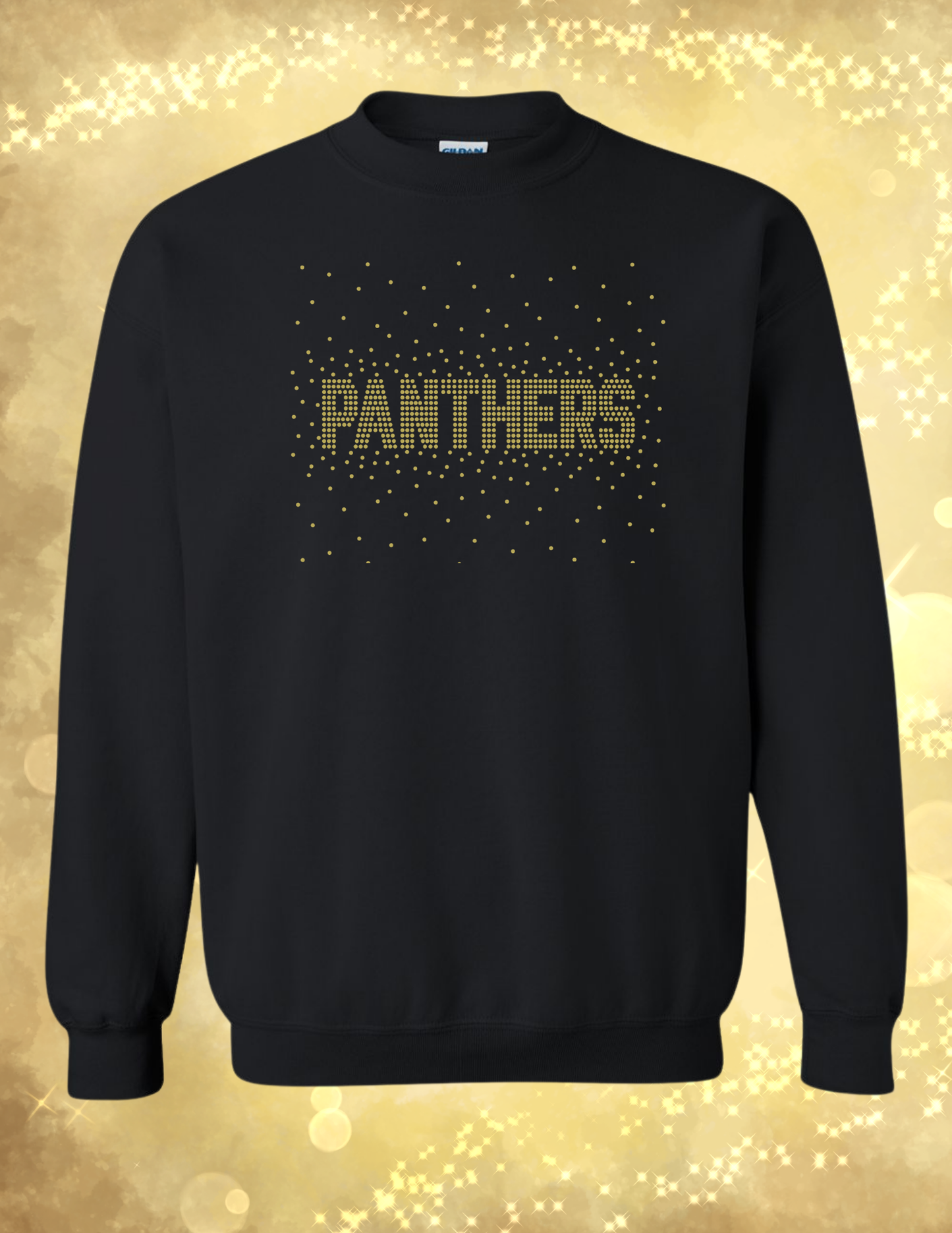 Panthers Rhinestone Splatter