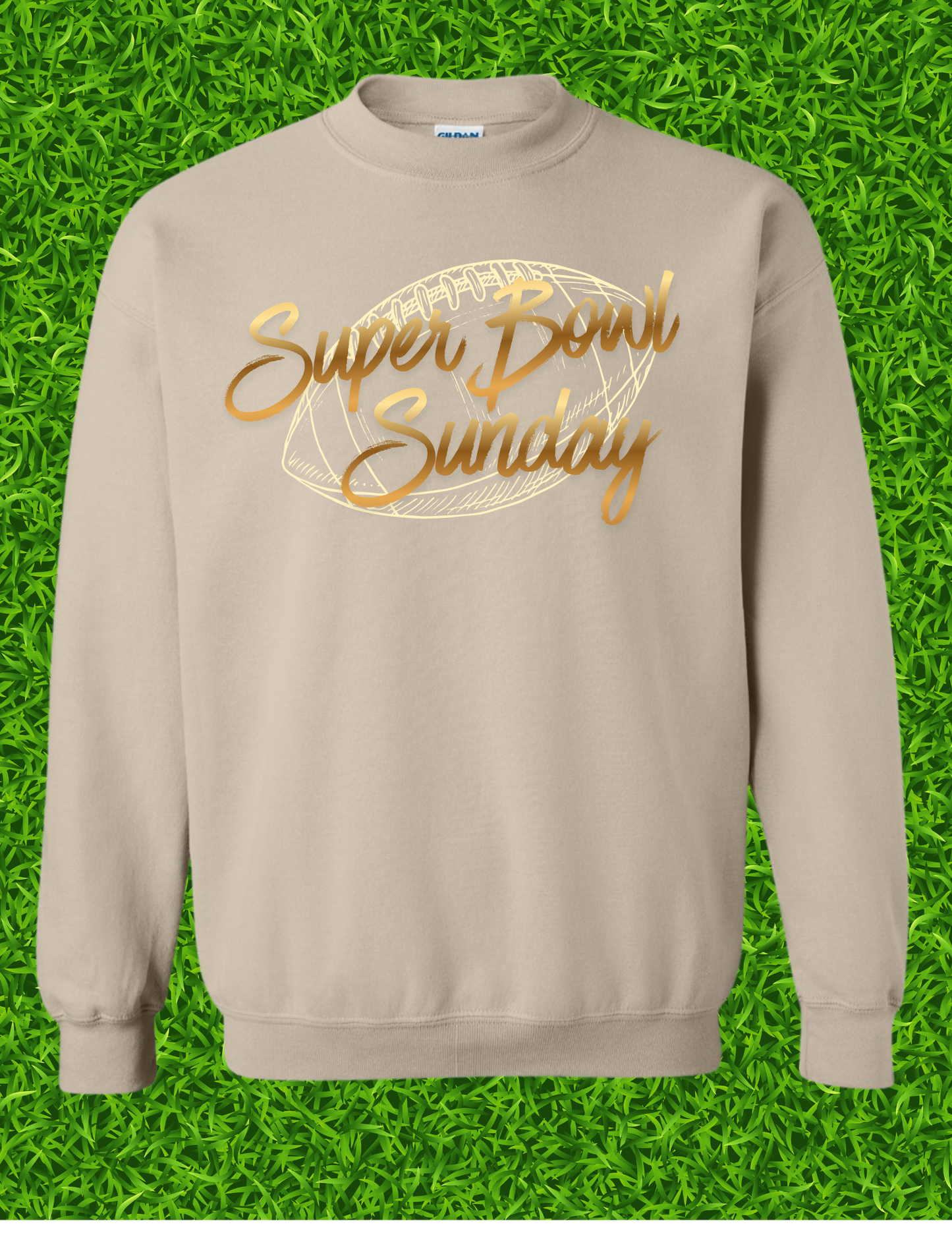 Superbowl Sunday Football gold