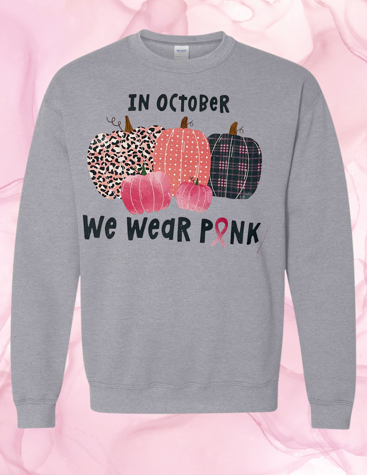 We wear pink October pumpkins