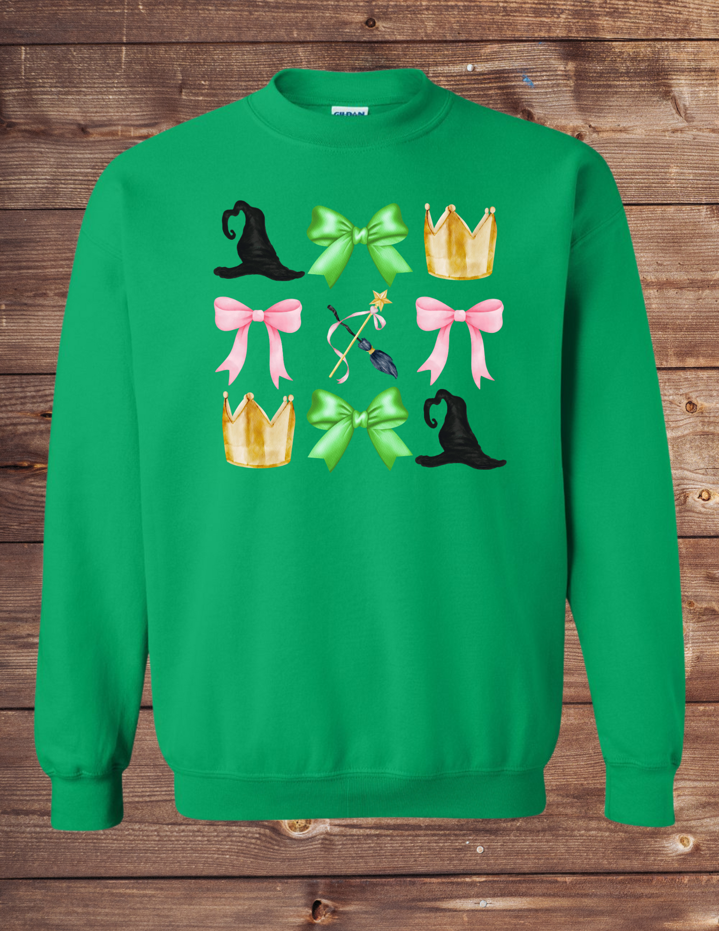 bow and hat and crown