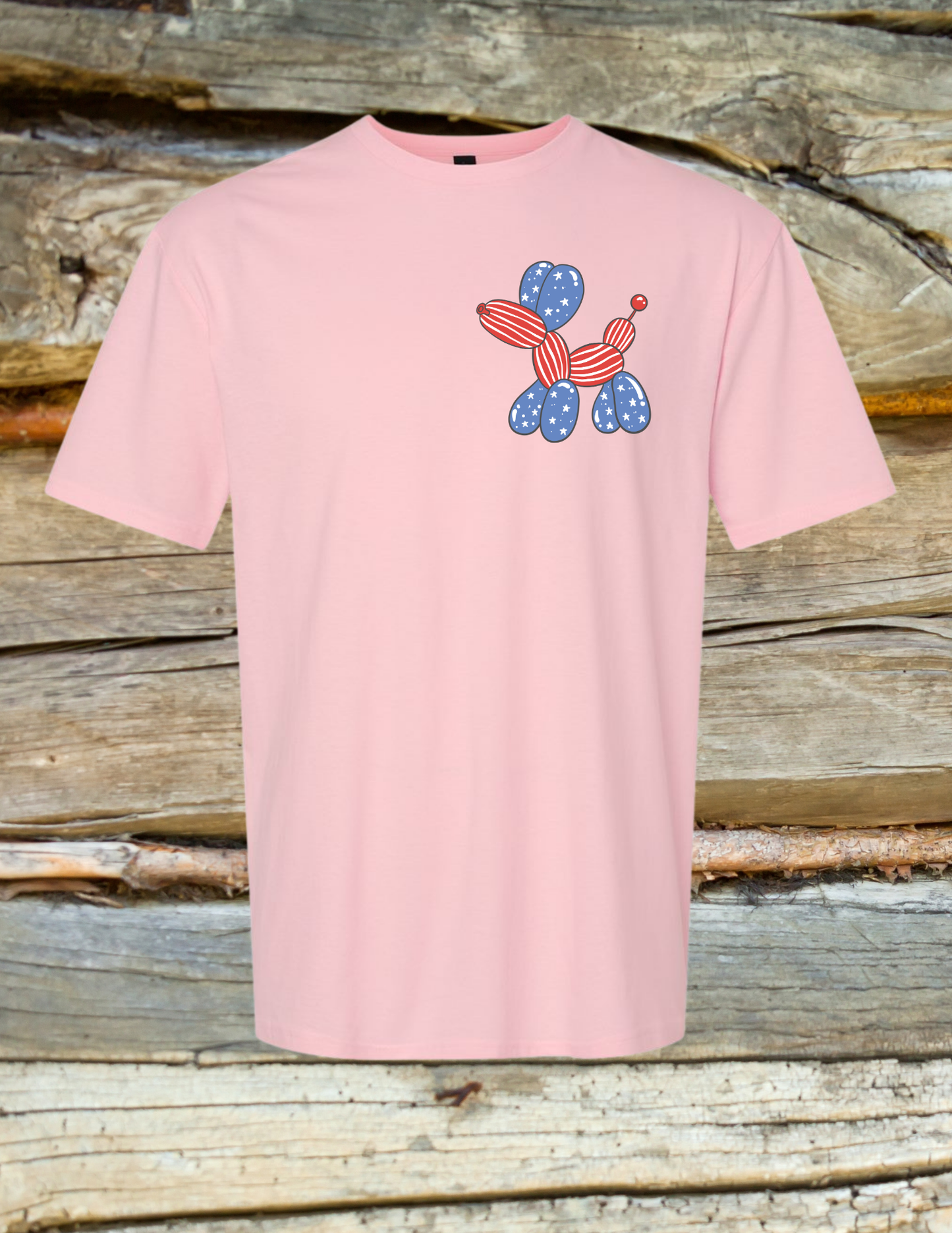 Stars Stripes Freedom Vibes bubble dog