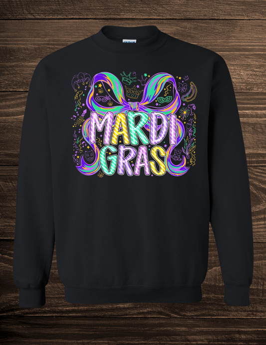 Mardi Gras Carnival bow