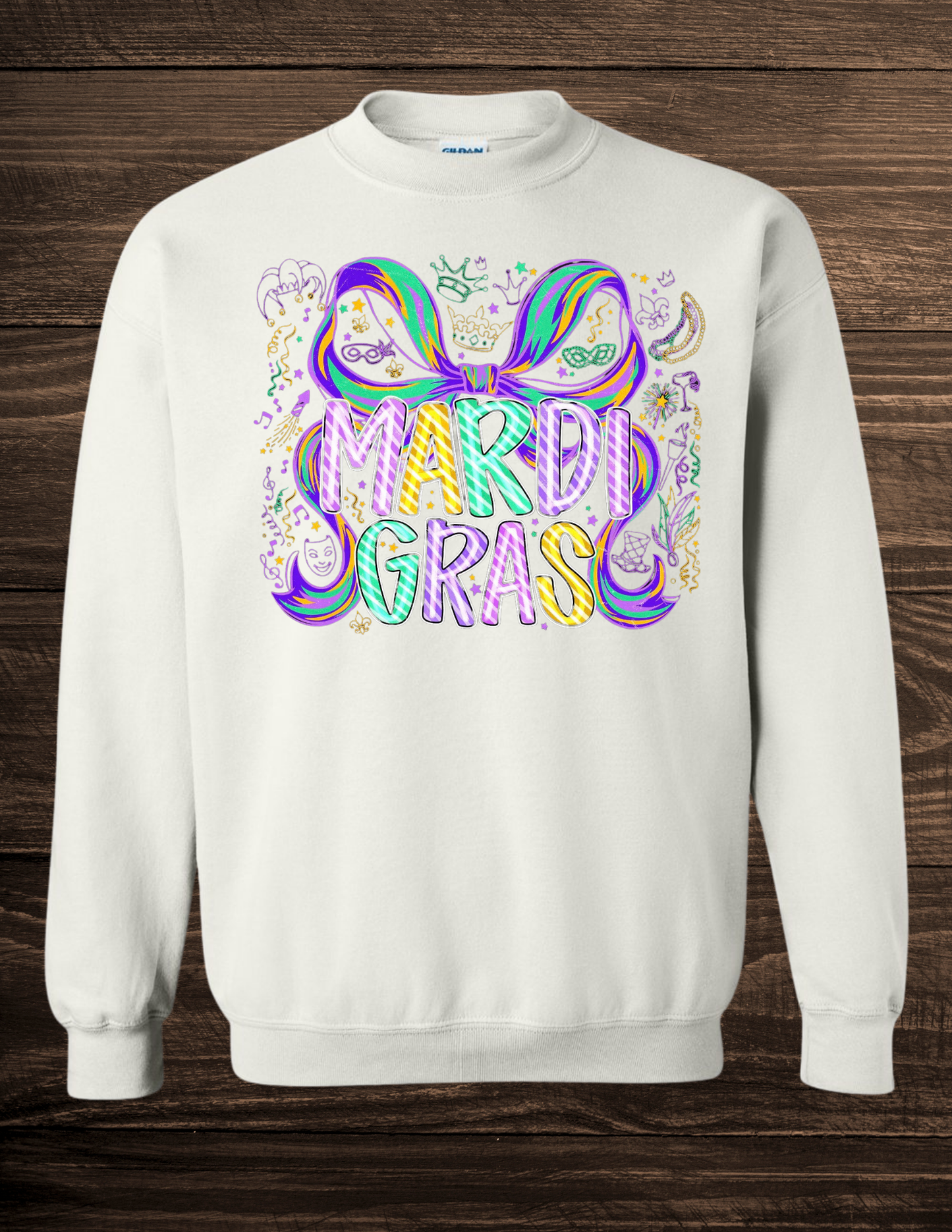 Mardi Gras Carnival bow