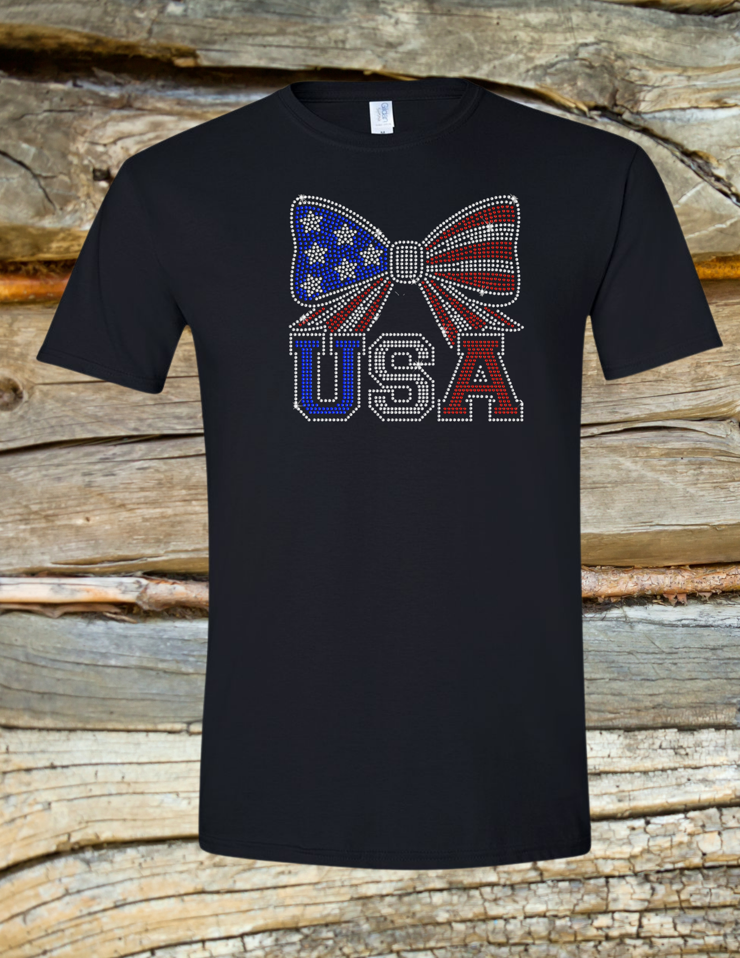 USA Bow Rhinestone