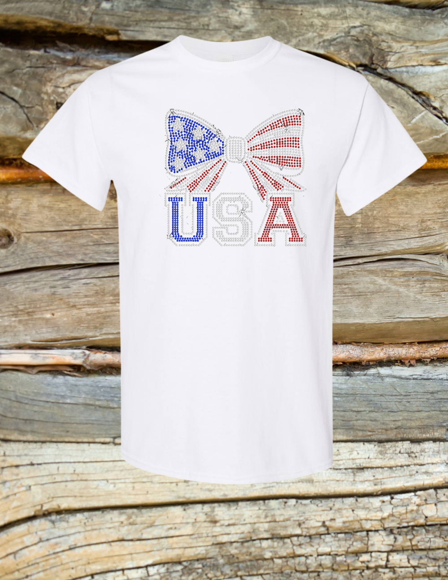 USA Bow Rhinestone