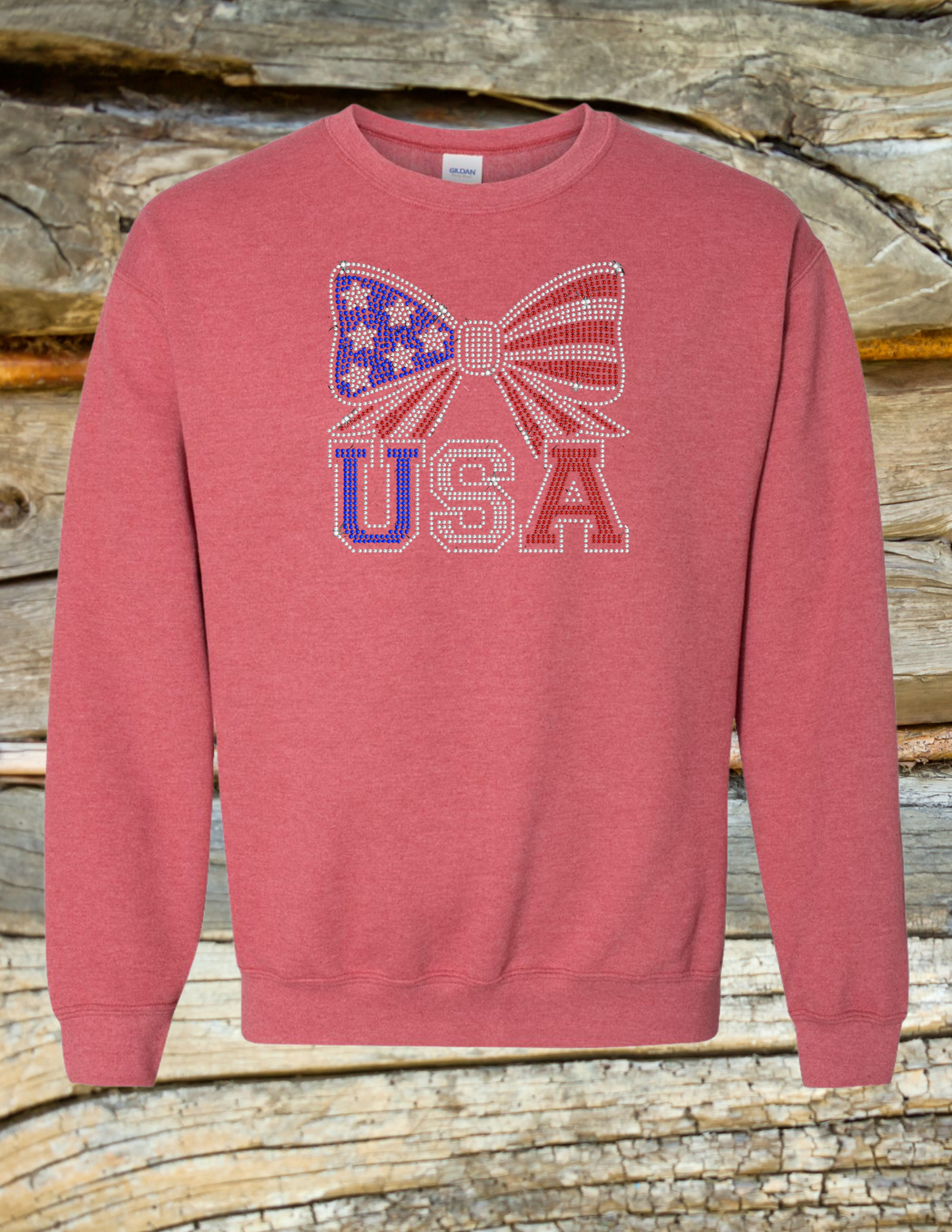 USA Bow Rhinestone