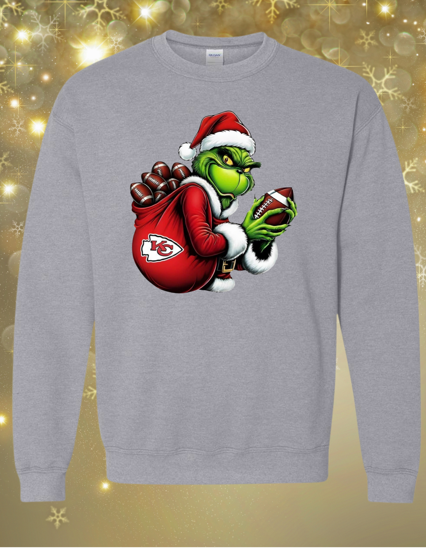Grinch Santa NFL