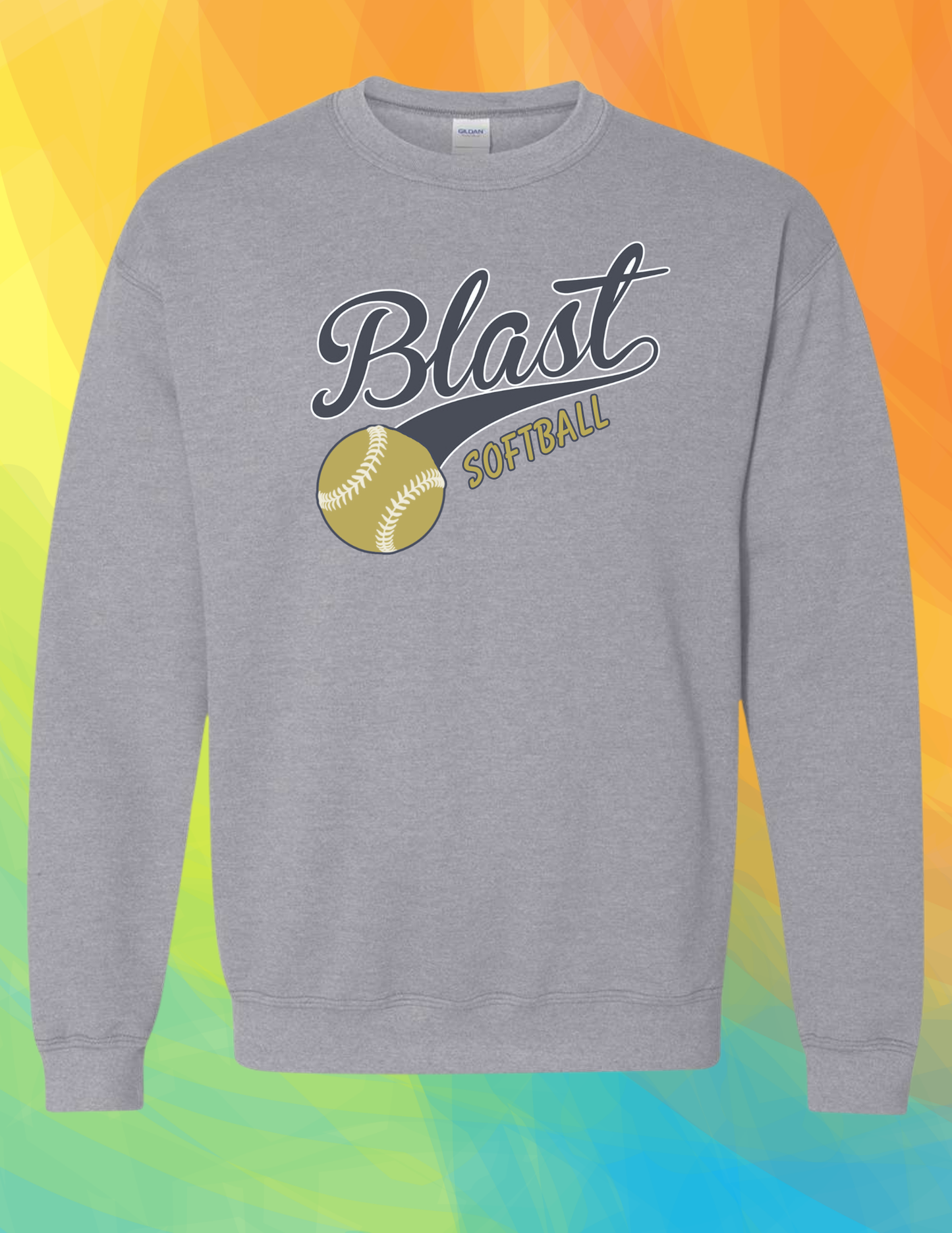Blast Softball cursive