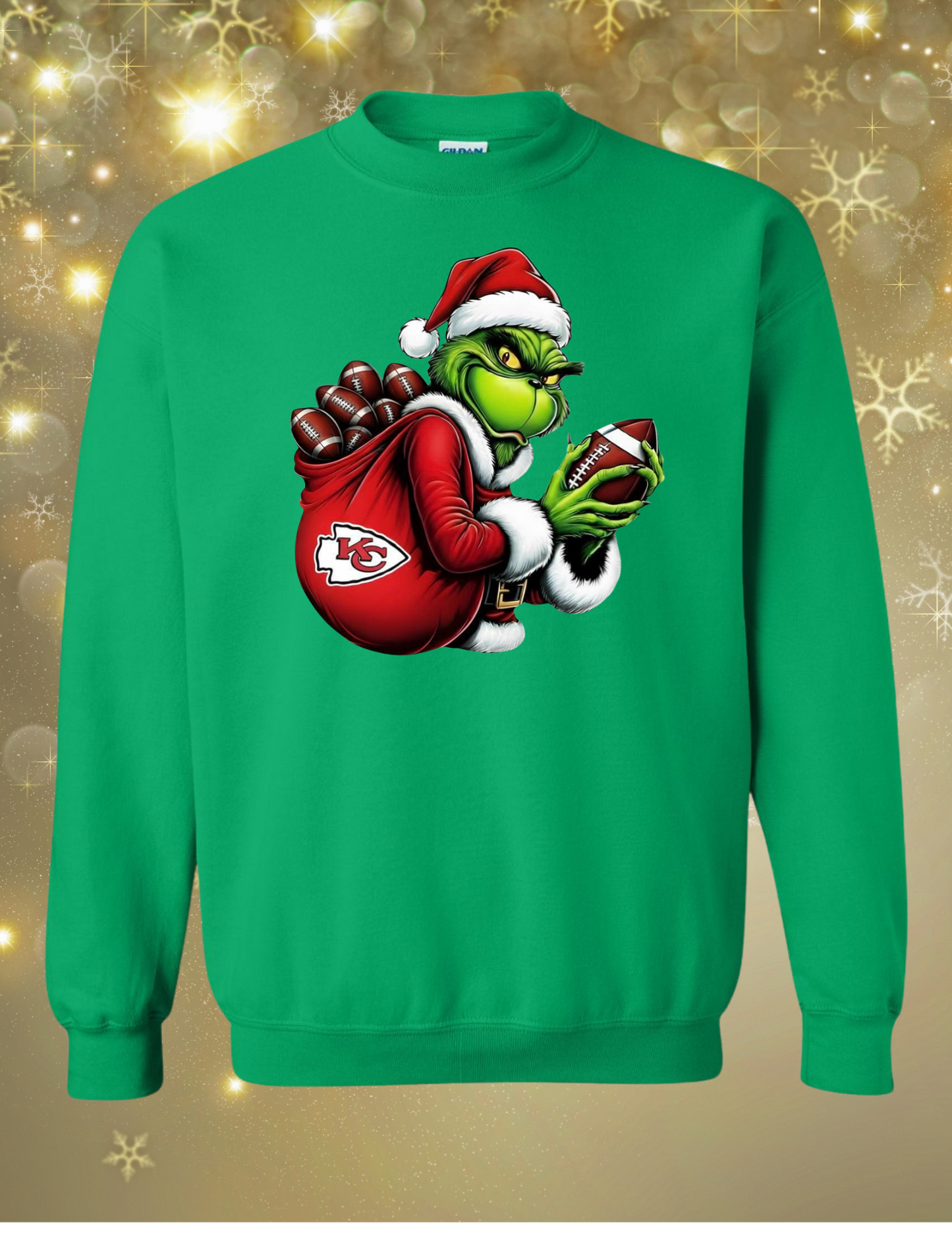 Grinch Santa NFL