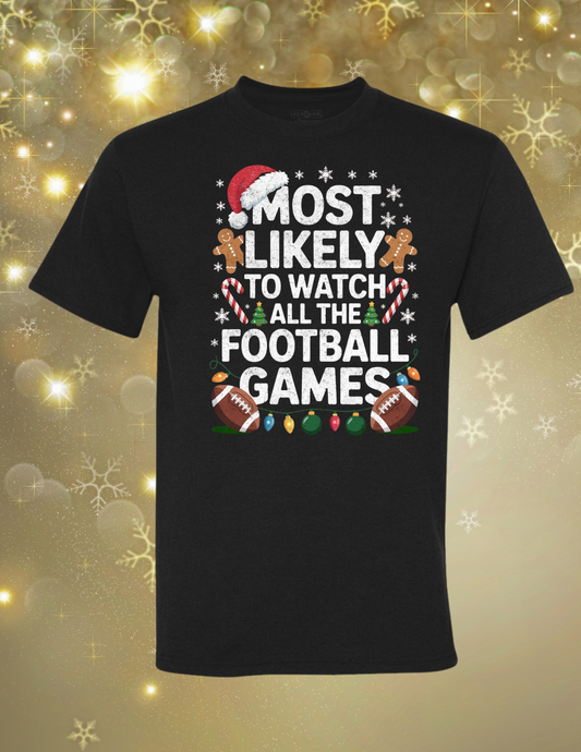 Most Likely to watch football xmas