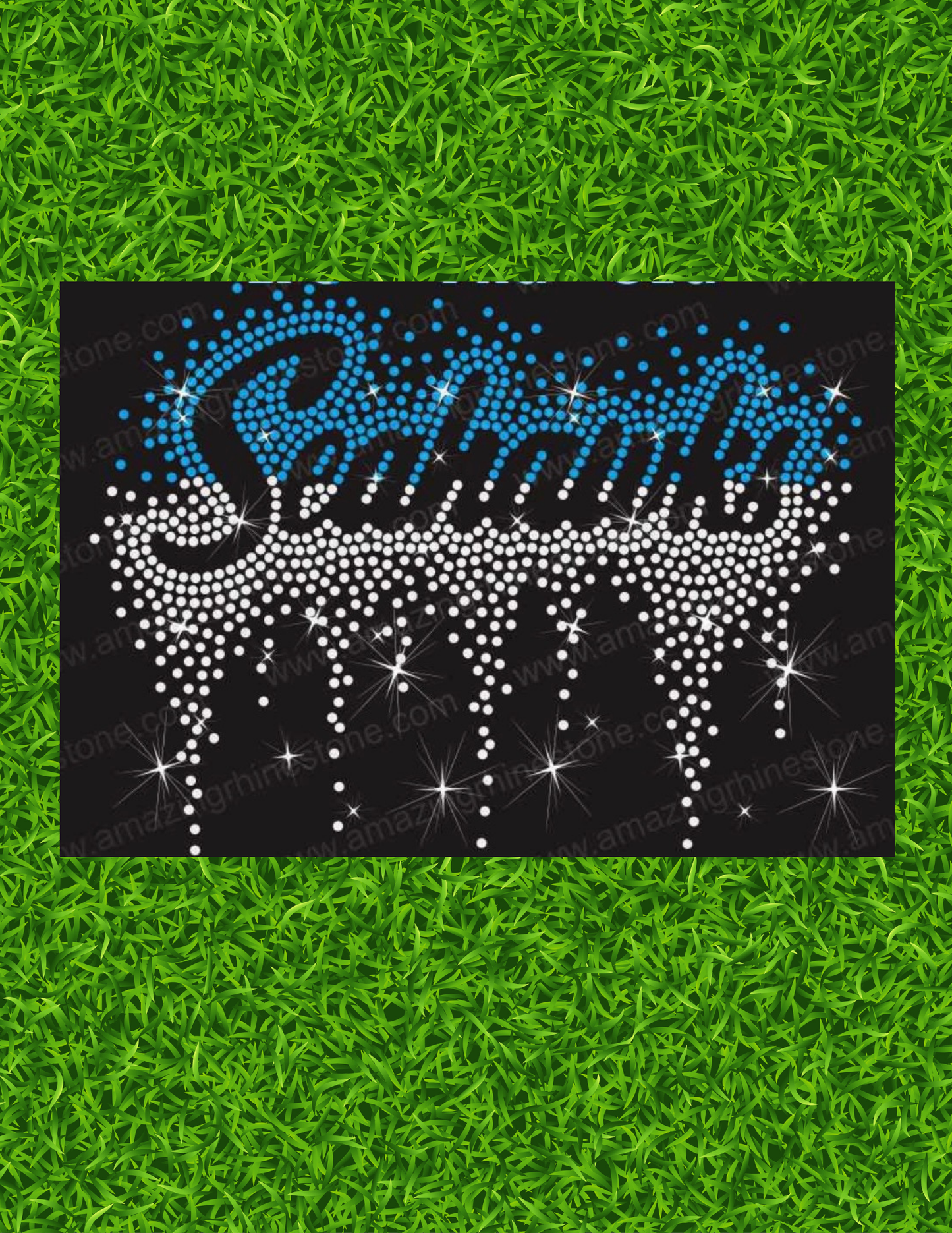 Seahawks Rhinestone Drip
