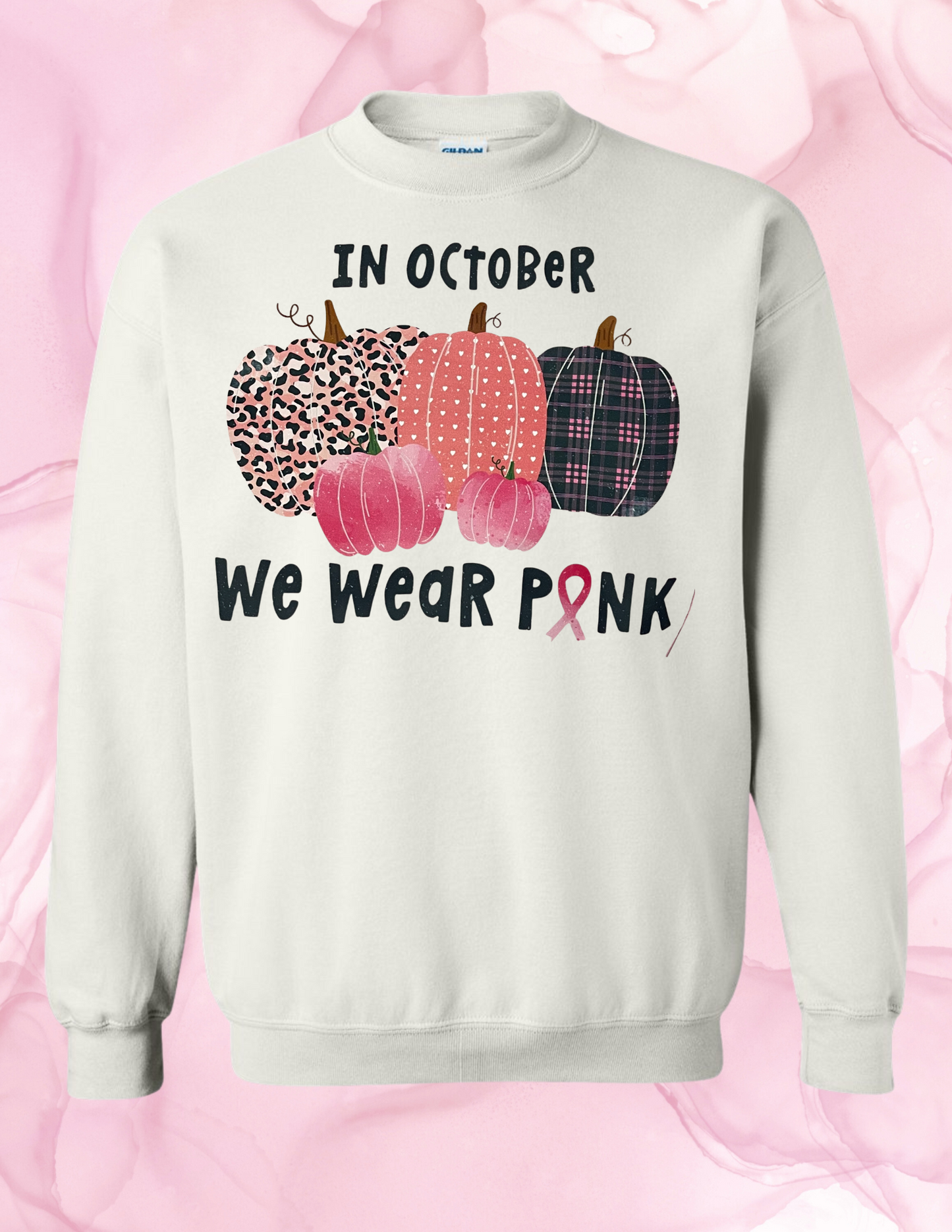We wear pink October pumpkins