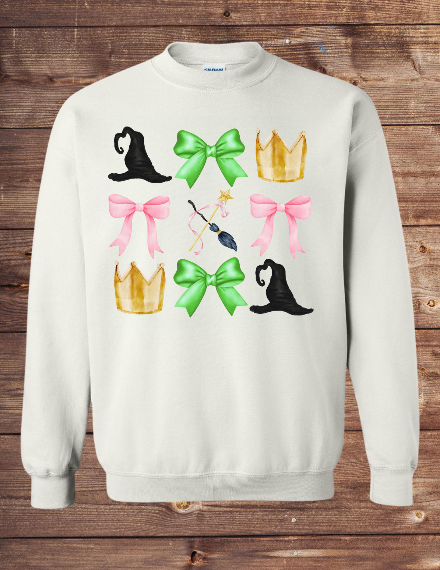 bow and hat and crown