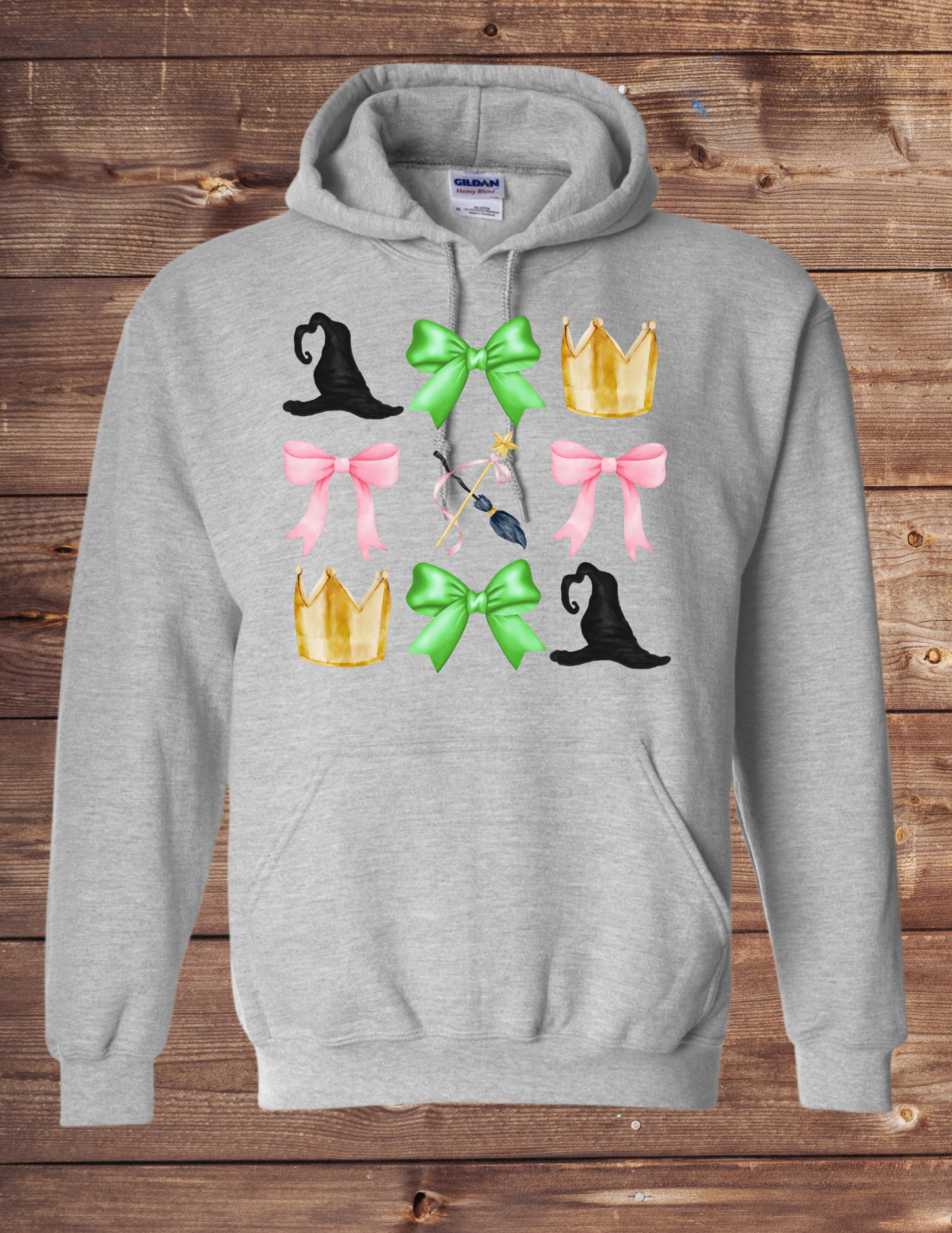 bow and hat and crown