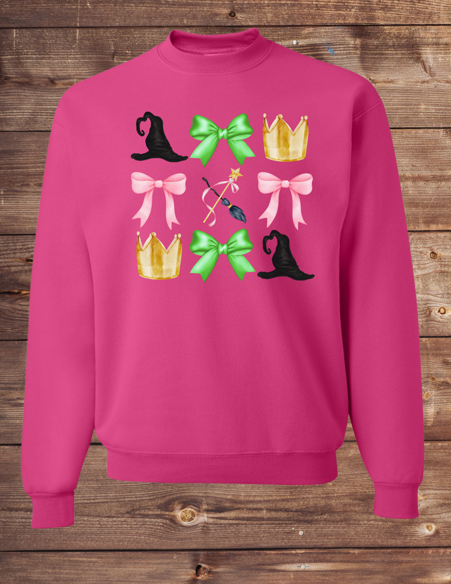 bow and hat and crown