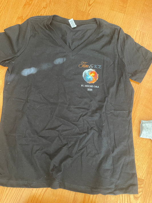 Women's Medium Relaxed V-neck T-shirt